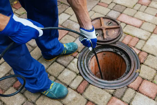 cleaning pipes blockages